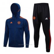 Chandal con Capucha del Manchester United 2023-2024 Azul