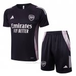 Chandal del Arsenal Manga Corta 2024-2025 Gris Oscuro - Pantalon Corto
