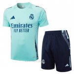 Chandal del Real Madrid Manga Corta 2024-2025 Verde - Pantalon Corto