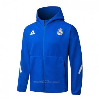 Chaqueta con Capucha del Real Madrid 2025-2026 Azul