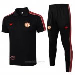 Conjunto Polo del Manchester United 2025-2026 Negro