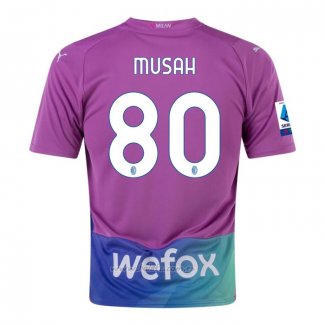 Camiseta AC Milan Jugador Musah Tercera 2023-2024