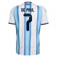 Camiseta Argentina Jugador Rodrigo De Paul Primera 2026