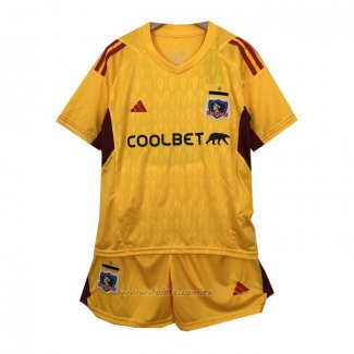 Camiseta Colo-Colo Portero Nino 2023 Amarillo