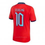 Camiseta Inglaterra Jugador Sterling Segunda 2022
