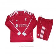 Camiseta Liverpool Primera Manga Larga Nino 2025-2026