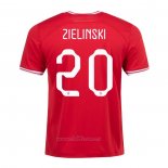 Camiseta Polonia Jugador Zielinski Segunda 2022