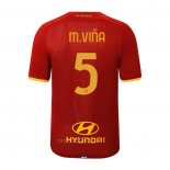 Camiseta Roma Jugador M.Vina Primera 2021-2022