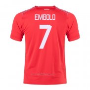 Camiseta Suiza Jugador Embolo Primera 2022