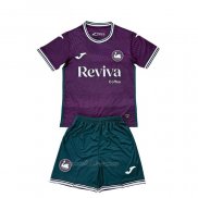 Camiseta Swansea City Segunda Nino 2025-2026