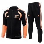 Chandal de Chaqueta del Arsenal Nino 2026-2027 Negro Naranja