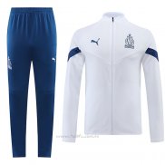 Chandal de Chaqueta del Olympique Marsella 2022-2023 Blanco