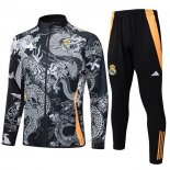 Chandal de Chaqueta del Real Madrid Dragon 2024-2025 Negro
