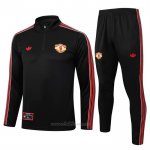 Chandal de Sudadera del Manchester United 2025-2026 Negro