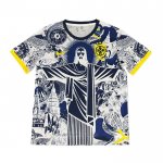 Camiseta Brasil Jesus 2025-2026 Gris Tailandia