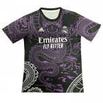 Camiseta Real Madrid Dragon 2024-2025 Negro Purpura Tailandia