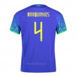 Camiseta Brasil Jugador Marquinhos Segunda 2022