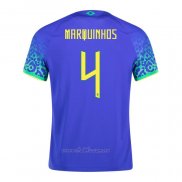 Camiseta Brasil Jugador Marquinhos Segunda 2022