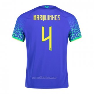 Camiseta Brasil Jugador Marquinhos Segunda 2022