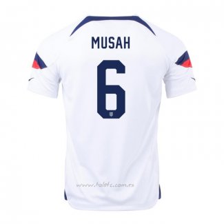 Camiseta Estados Unidos Jugador Musah Primera 2022