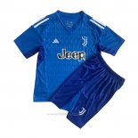 Camiseta Juventus Portero Nino 2023-2024 Azul