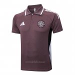 Camiseta Polo del Manchester United 2025-2026 Marron