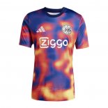 Camiseta Pre Partido del Ajax 2025-2026 Azul Naranja
