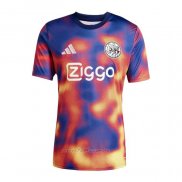 Camiseta Pre Partido del Ajax 2025-2026 Azul Naranja