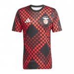 Camiseta Pre Partido del Benfica 2025-2026 Negro Rojo