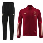 Chandal de Chaqueta del Arsenal 2023-2024 Rojo Oscuro