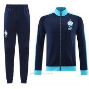 Chandal de Chaqueta del Olympique Marsella 2023-2024 Azul Oscuro