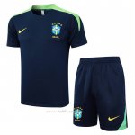 Chandal del Brasil Manga Corta 2024-2025 Azul - Pantalon Corto