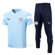 Chandal del Manchester City Manga Corta 2022-2023 Azul