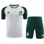 Chandal del Mexico Manga Corta 2023-2024 Blanco - Pantalon Corto