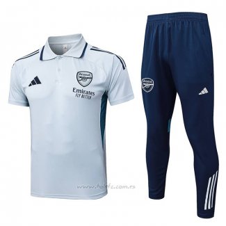 Conjunto Polo del Arsenal 2025-2026 Gris