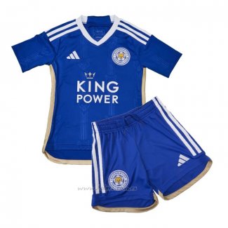 Camiseta Leicester City Primera Nino 2023-2024