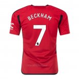 Camiseta Manchester United Jugador Beckham Primera 2023-2024