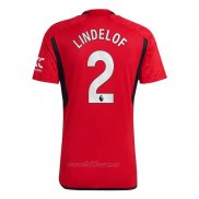 Camiseta Manchester United Jugador Lindelof Primera 2023-2024