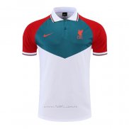 Camiseta Polo del Liverpool 2022-2023 Verde Blanco Rojo