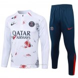 Chandal de Sudadera del Paris Saint-Germain 2024-2025 Blanco