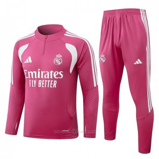 Chandal de Sudadera del Real Madrid Nino 2026-2027 Rosa