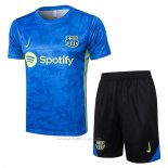 Chandal del Barcelona Manga Corta 2024-2025 Azul - Pantalon Corto