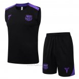 Chandal del Barcelona Sin Mangas 2025-2026 Negro Purpura