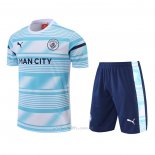 Chandal del Manchester City Manga Corta 2022 Azul - Pantalon Corto