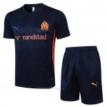 Chandal del Olympique Marsella Manga Corta 2024-2025 Azul - Pantalon Corto