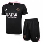 Chandal del Paris Saint-Germain Jordan Manga Corta 2024-2025 Negro - Pantalon Corto