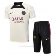 Chandal del Paris Saint-Germain Manga Corta 2023-2024 Albaricoque - Pantalon Corto