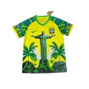 Camiseta Brasil Jesus 2025-2026 Amarillo Verde Tailandia