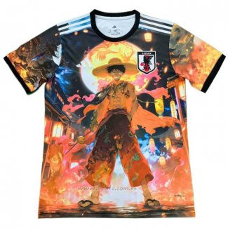 Camiseta Japon Anime 2025 Negro Naranja Tailandia