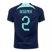 Camiseta Australia Jugador Degenek Segunda 2022